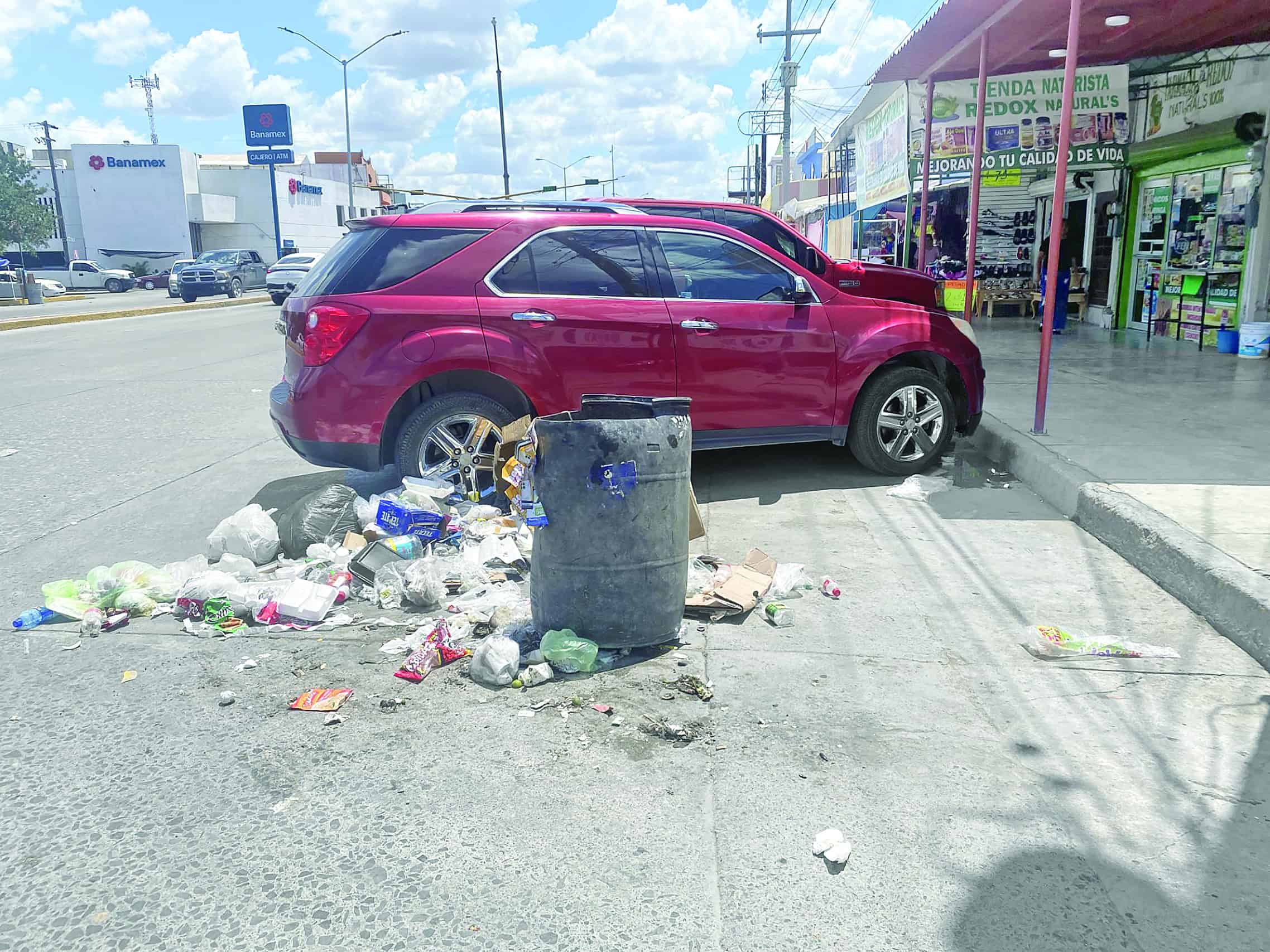 Falla servicio de basura