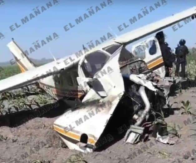 Se desploma avioneta en la carretera Reynosa–San Fernando