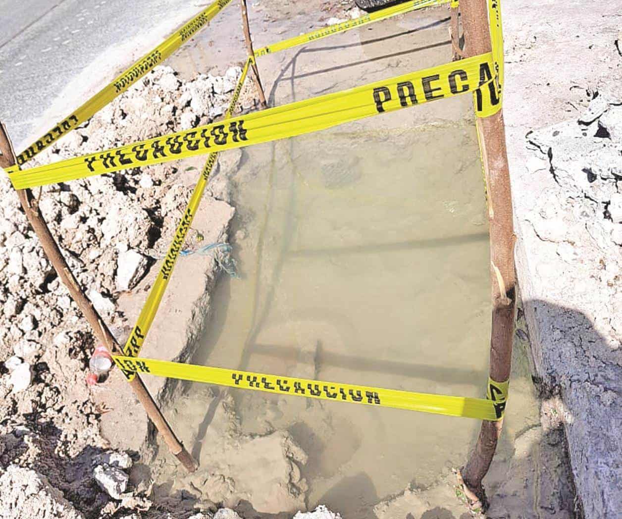 Reaparece la fuga de agua a días de ser solucionada