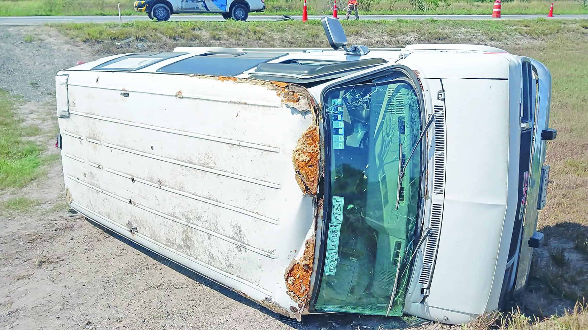 Nueva volcadura en la Matamoros-Reynosa