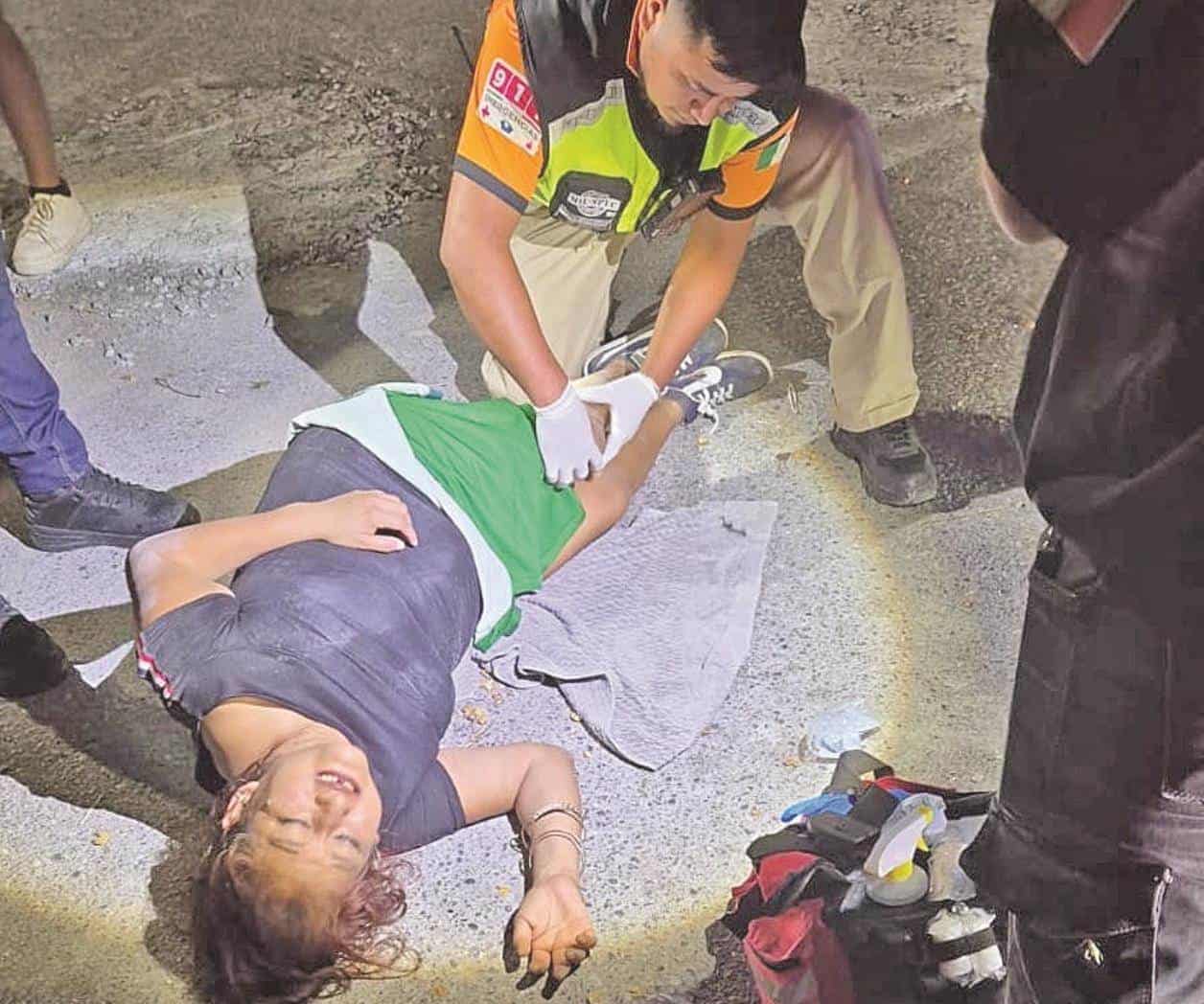 Accidente en San Valentín deja mujer herida