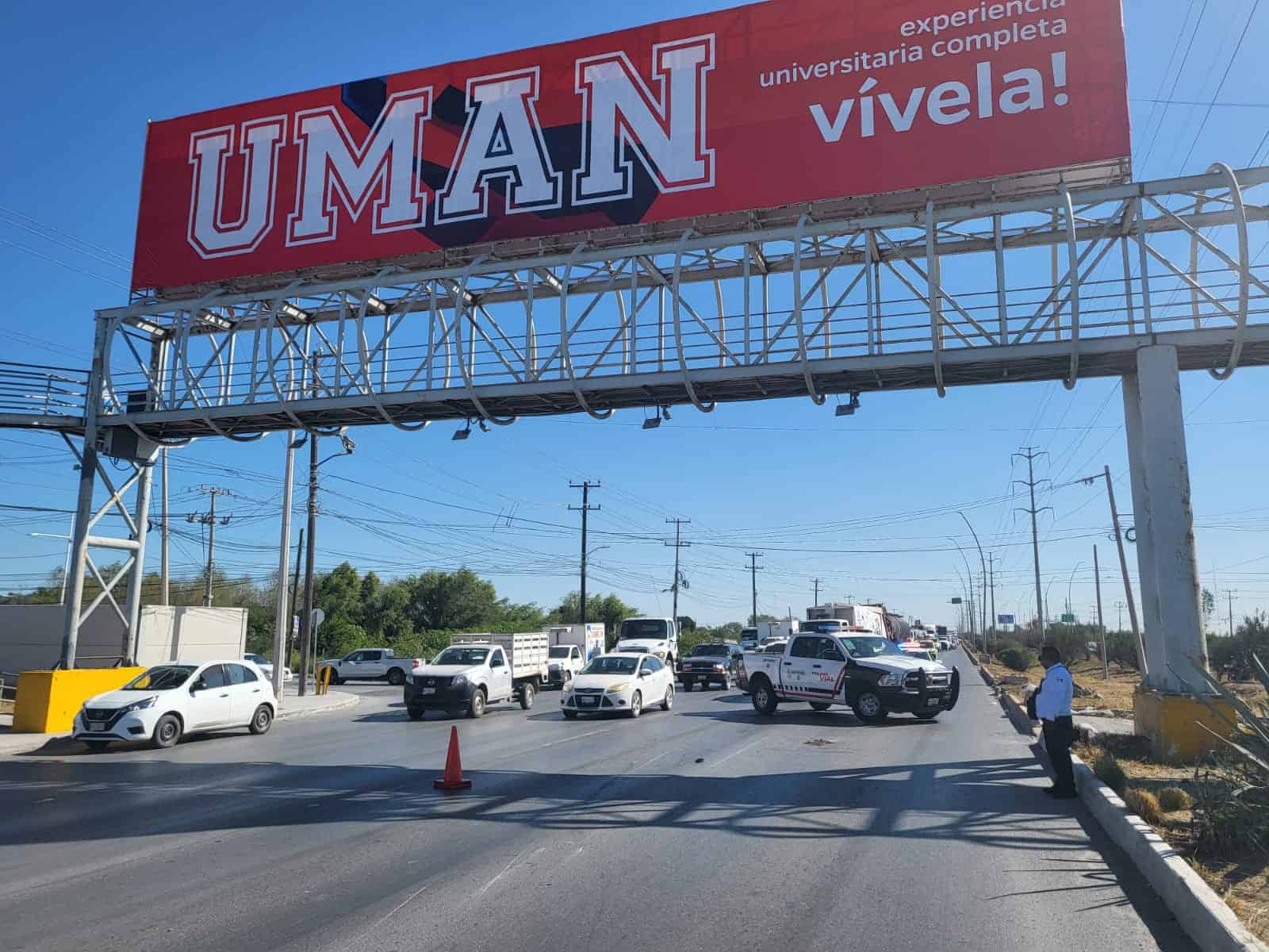 Grave colisión entre motociclista y ciclista