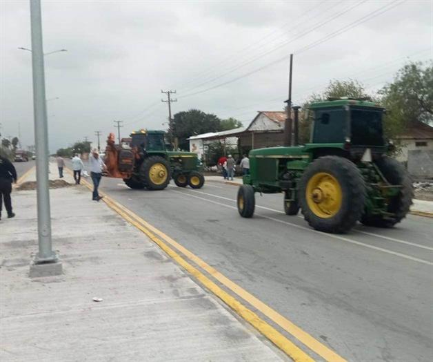 Productores agrícolas levantan bloqueo en Tamaulipas