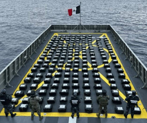 Semar realiza operativo coordinado con la Guardia Costera de EU