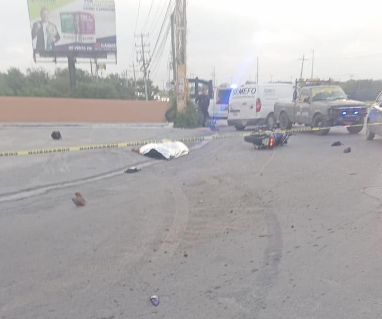 Motociclista fallece en tr&aacute;gico accidente