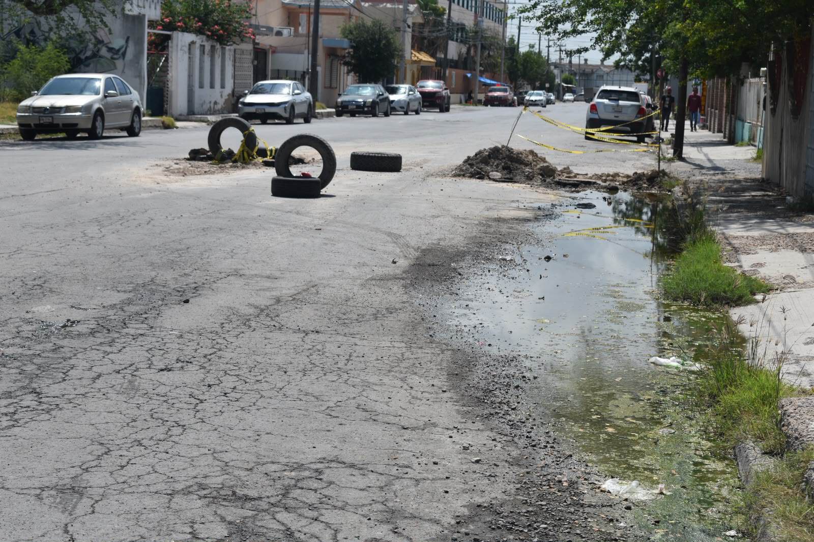 COMAPA deja reparaciones inconclusas en colonia Rodríguez