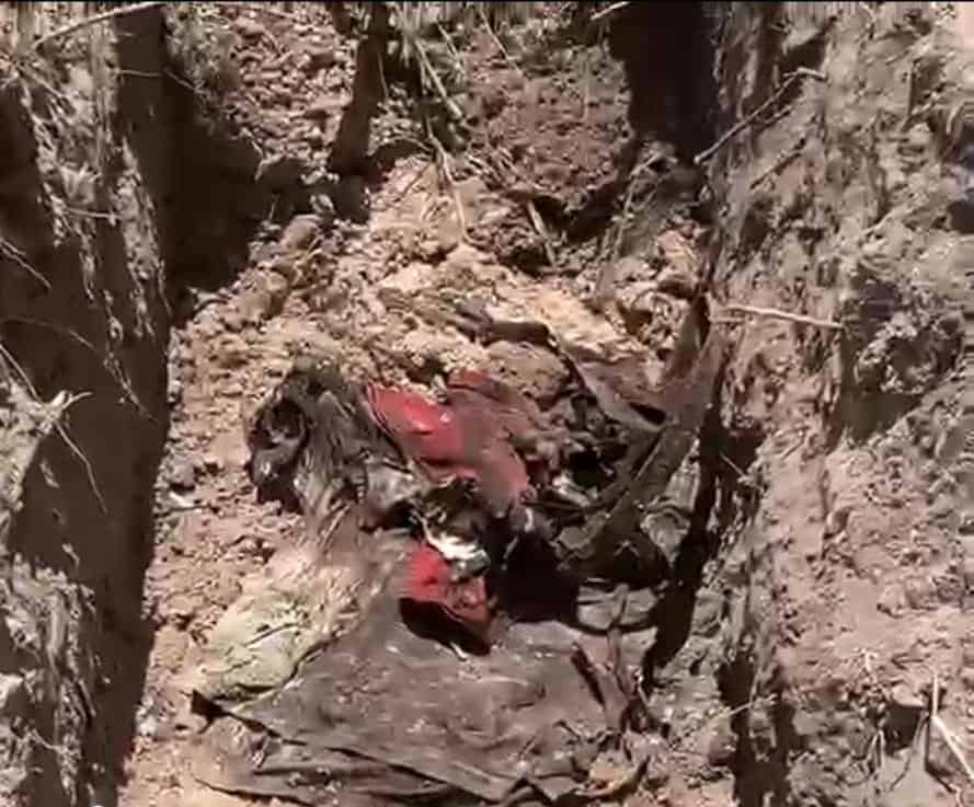 Dos osamentas encontradas en fosa clandestina